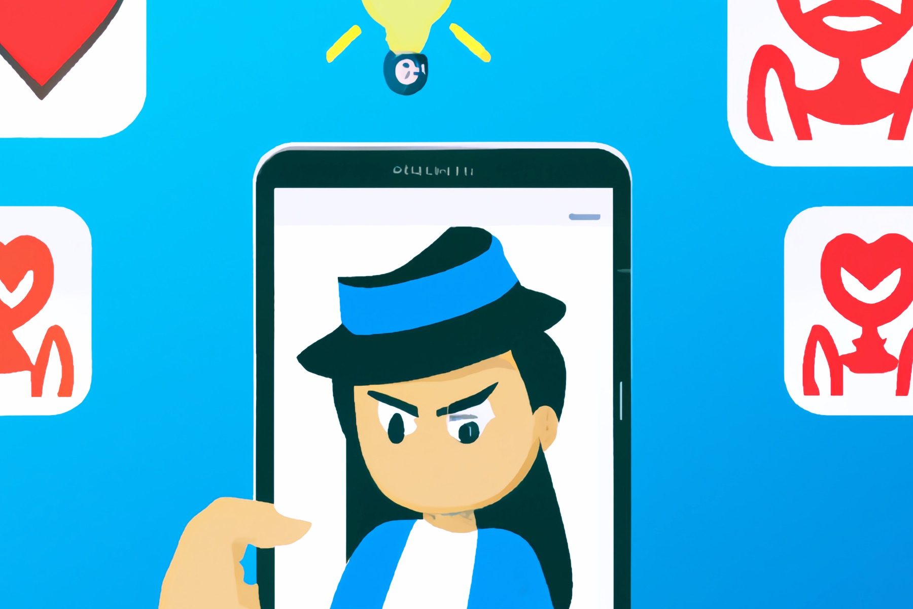 Un profil de rencontre suspect.