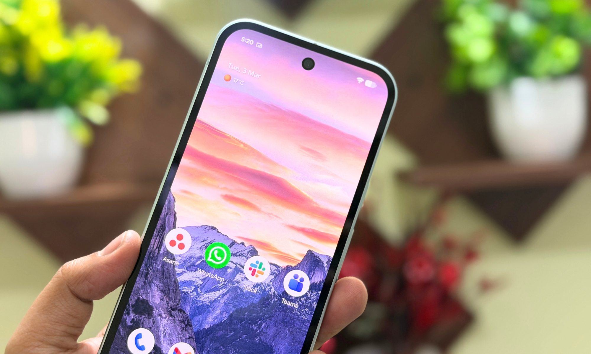 Vue rapprochée du Google Pixel 10a