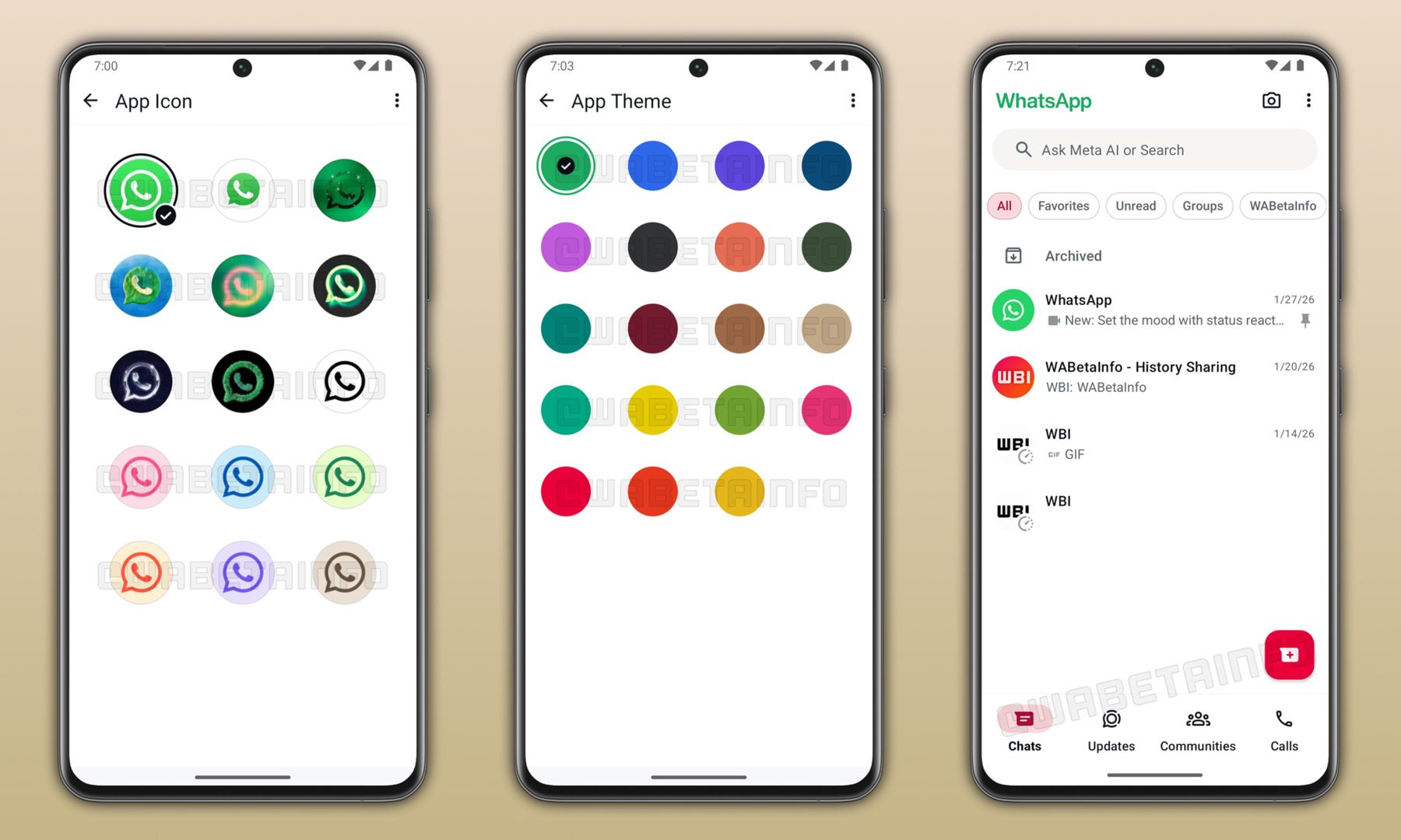 Nouvelles icônes WhatsApp Plus et plusieurs choix de couleurs