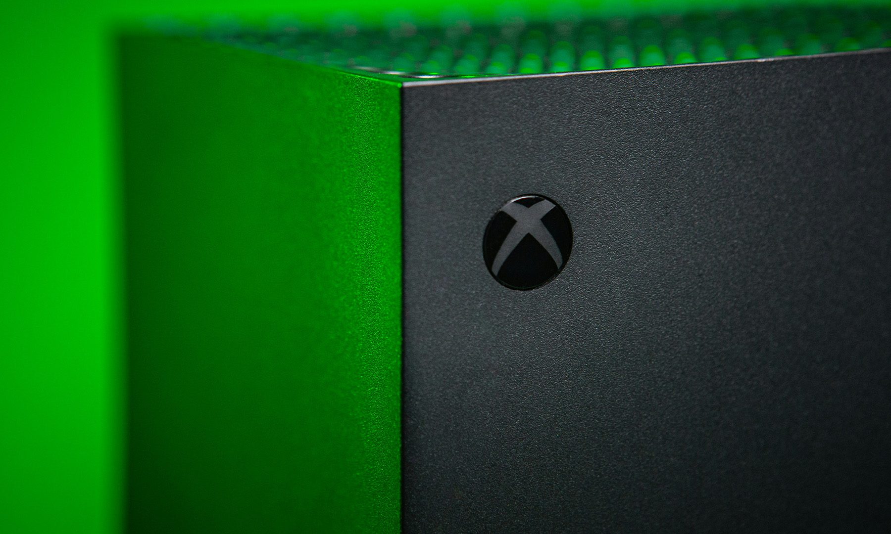 Image verte de la console Xbox