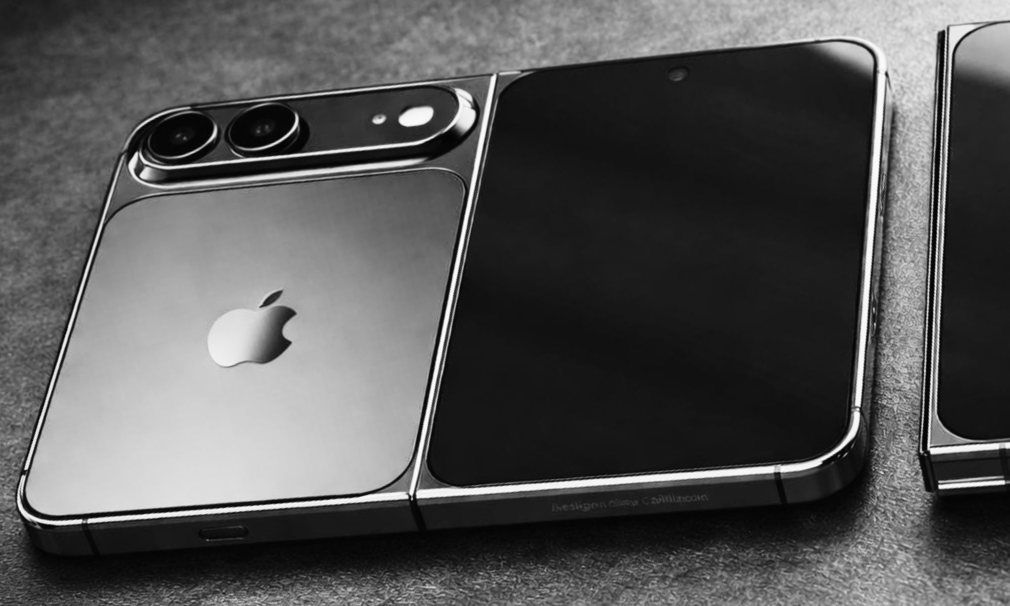 Visualisation IA basée sur la CAO sur iPhone Fold.