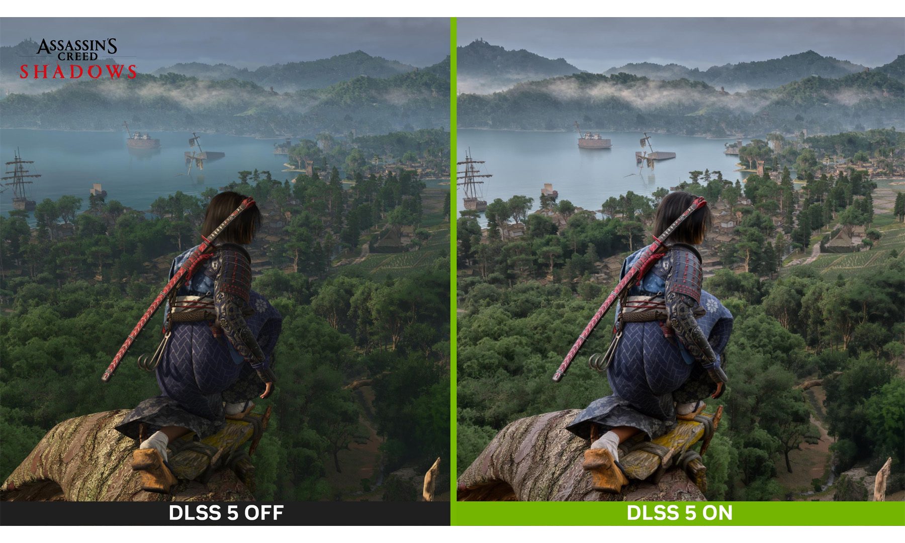 Comparaison DLSS 5 Assassin's Creed Shadows