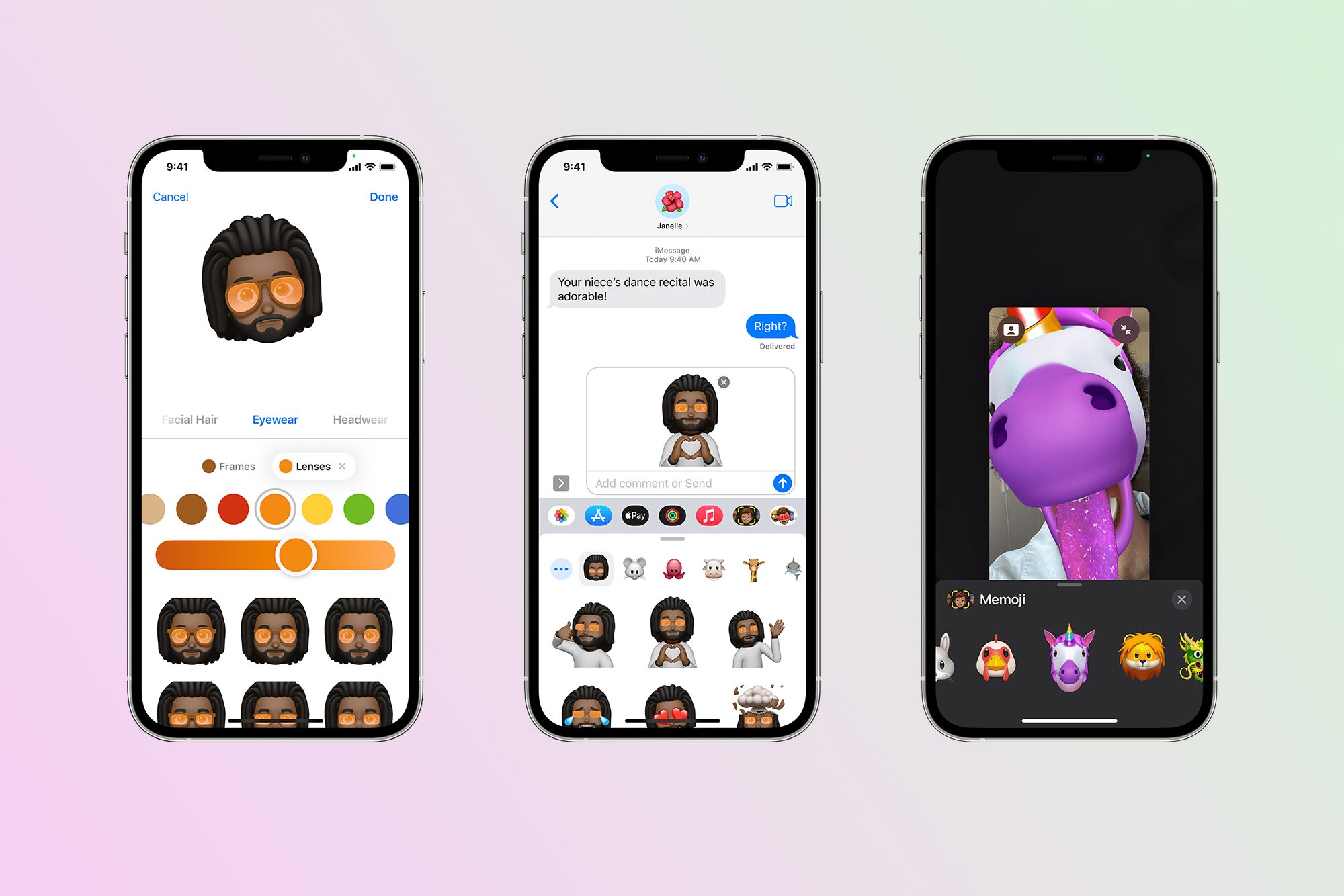 Apple Animoji et Memoji sur un iPhone.