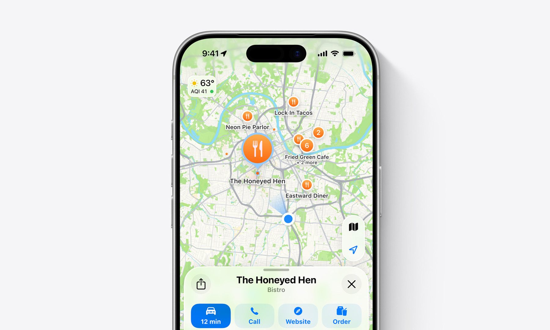 Annonces dans Apple Maps