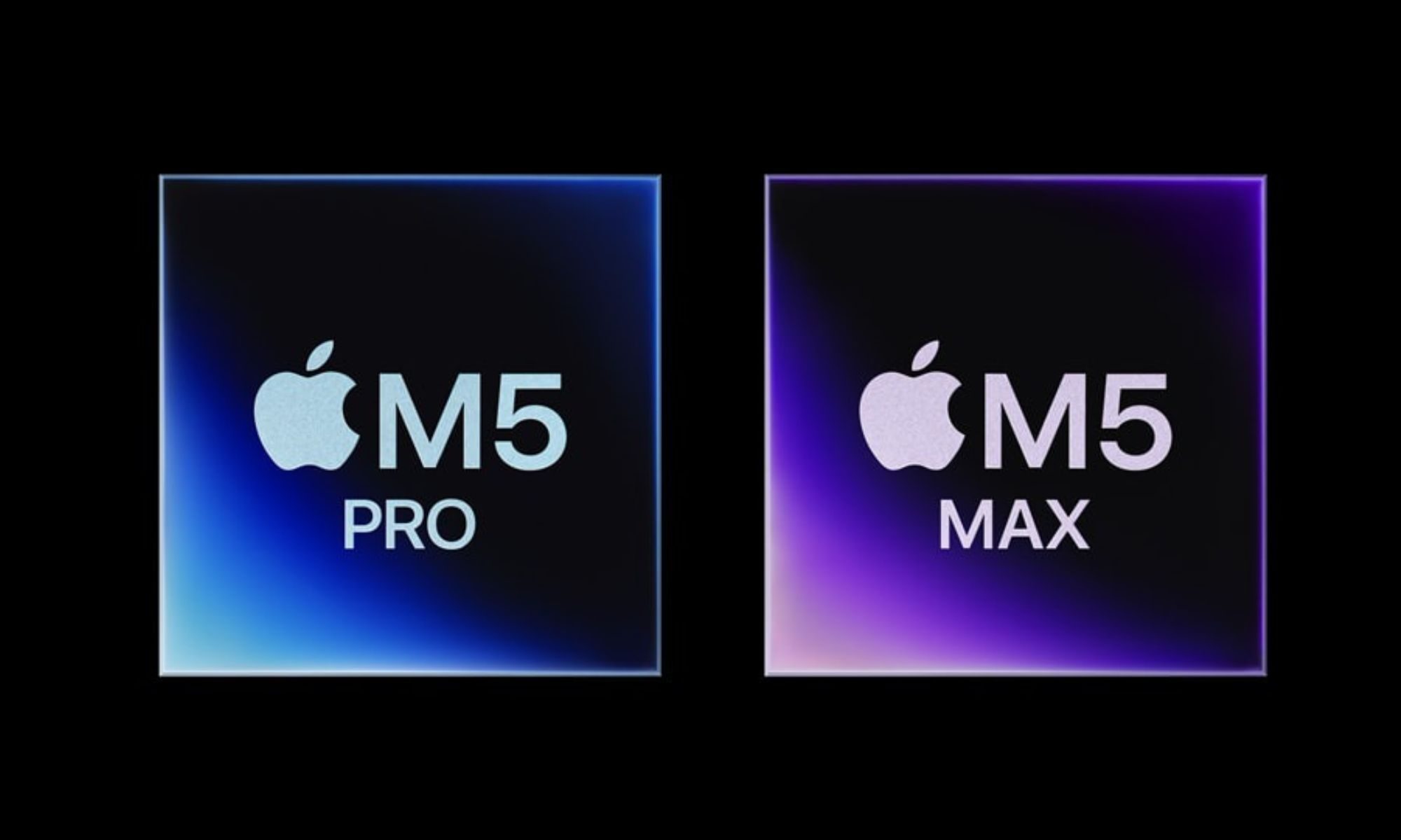 Illustration Apple M5 Pro et M5 Max.