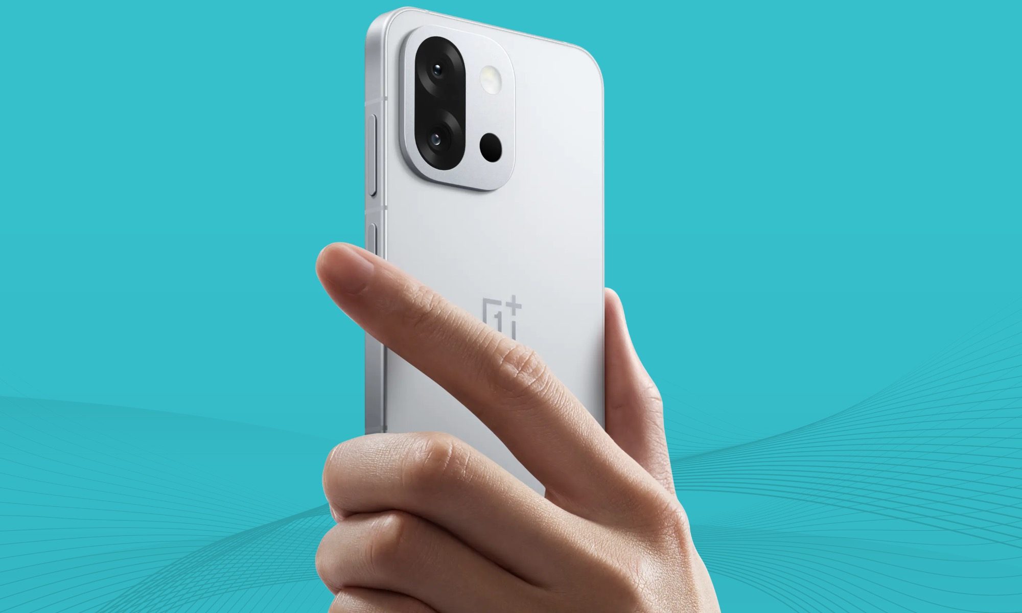 OnePlus 13T représenté en blanc.