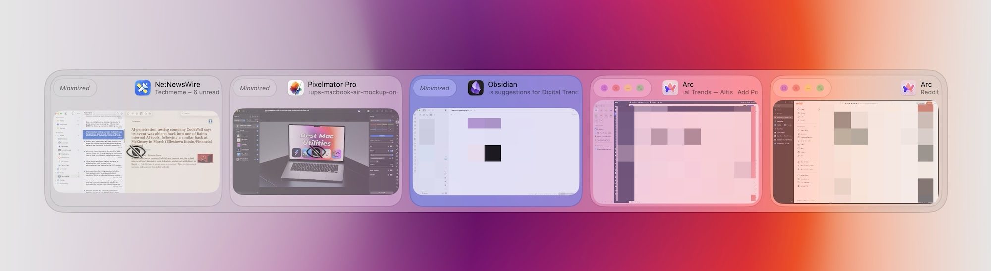 Sélecteur d'application DockDoor Option Tab