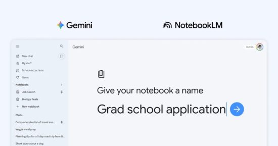 Tous les utilisateurs de Gemini peuvent désormais accéder aux projets Notebook sur le Web sans payer un centime