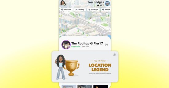 Snapchat Place Loyalty ajoute une touche compétitive à Snap Map