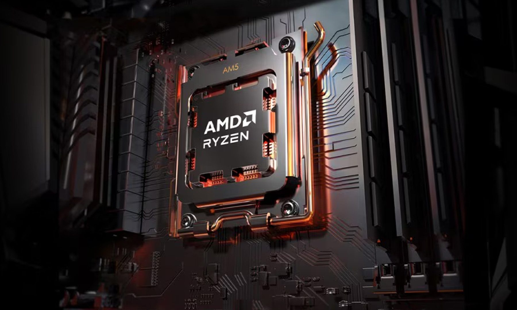 Processeur AMD Ryzen dans un PC AM5