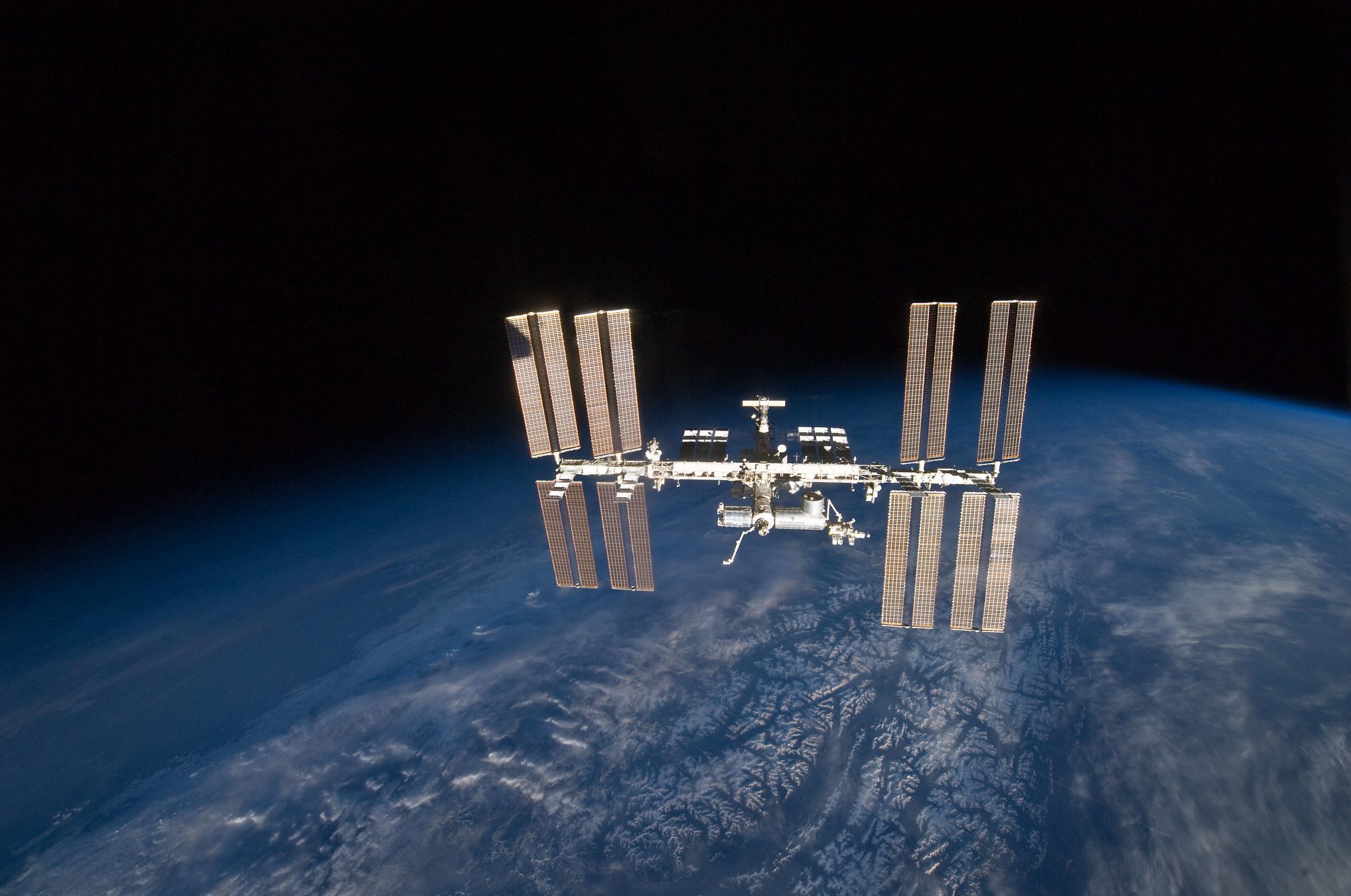 La Station spatiale internationale.