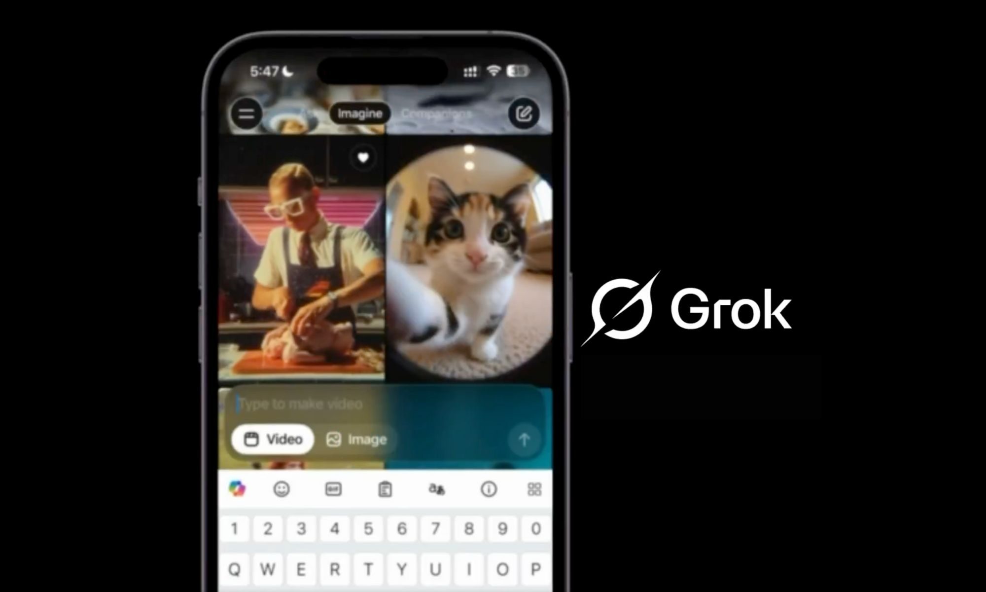fonctionnalité grok-imagine-text-to-ai-video