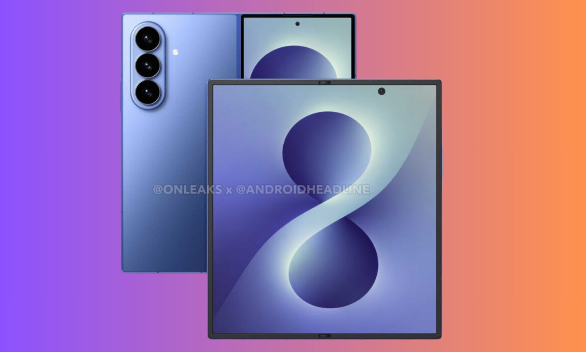 Fuite du rendu du Samsung Galaxy Z Fold 8.
