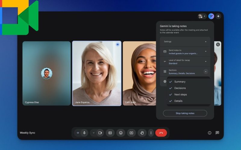 Le preneur de notes IA de Google Meet est devenu bien meilleur et moins écrasant