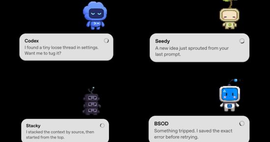 Le Codex d'OpenAI dispose désormais d'un petit animal de compagnie IA qui vous tient au courant pendant que vous codez