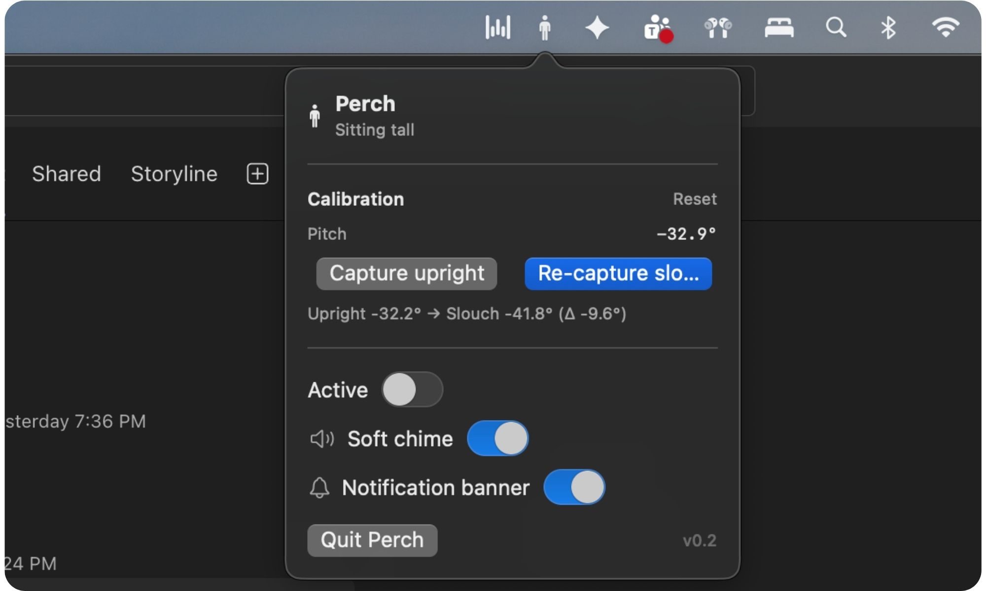 Application de correction de posture pour Mac avec AirPods.