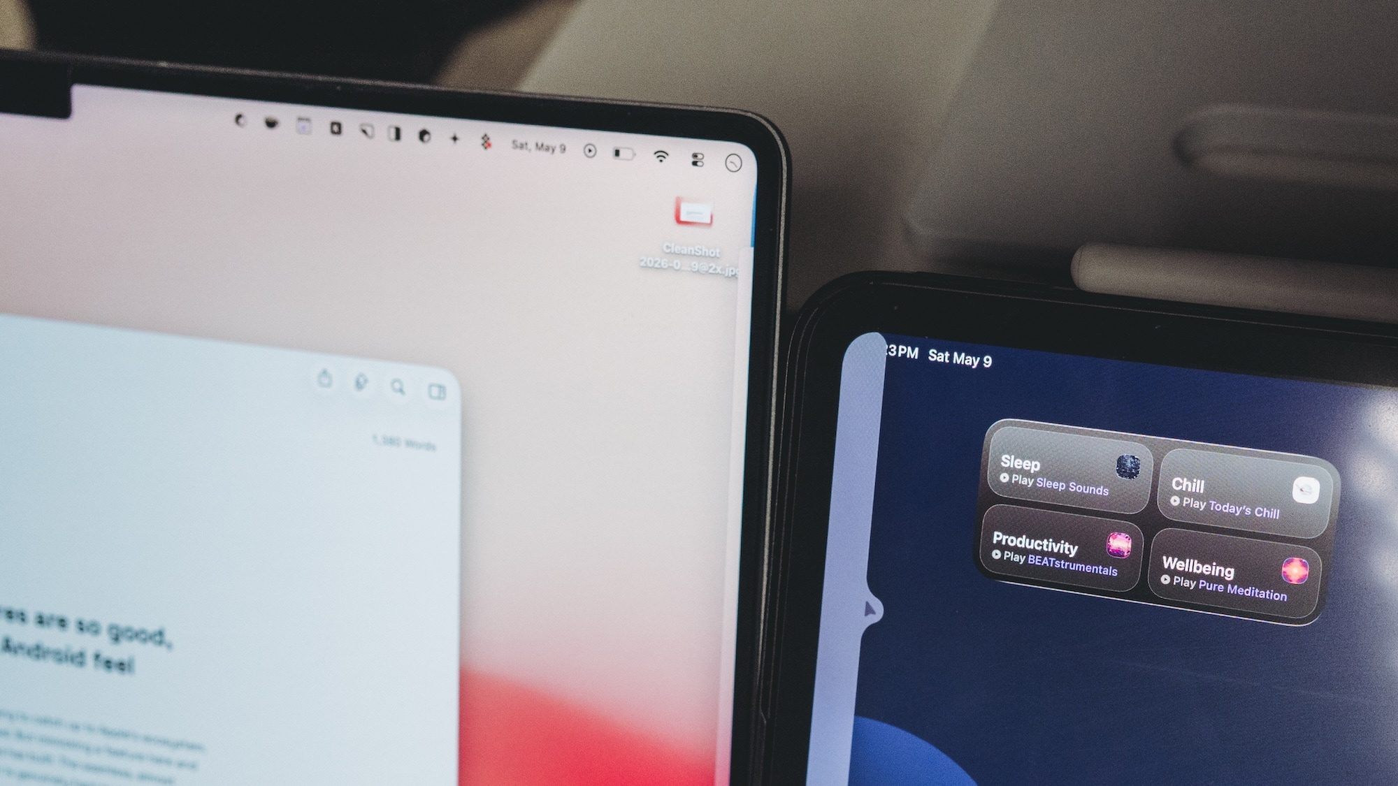 contrôle universel sur Mac iPad