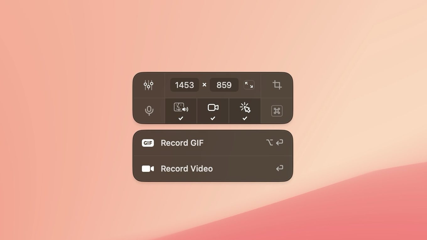 Enregistrement vidéo et gif CleanShot X