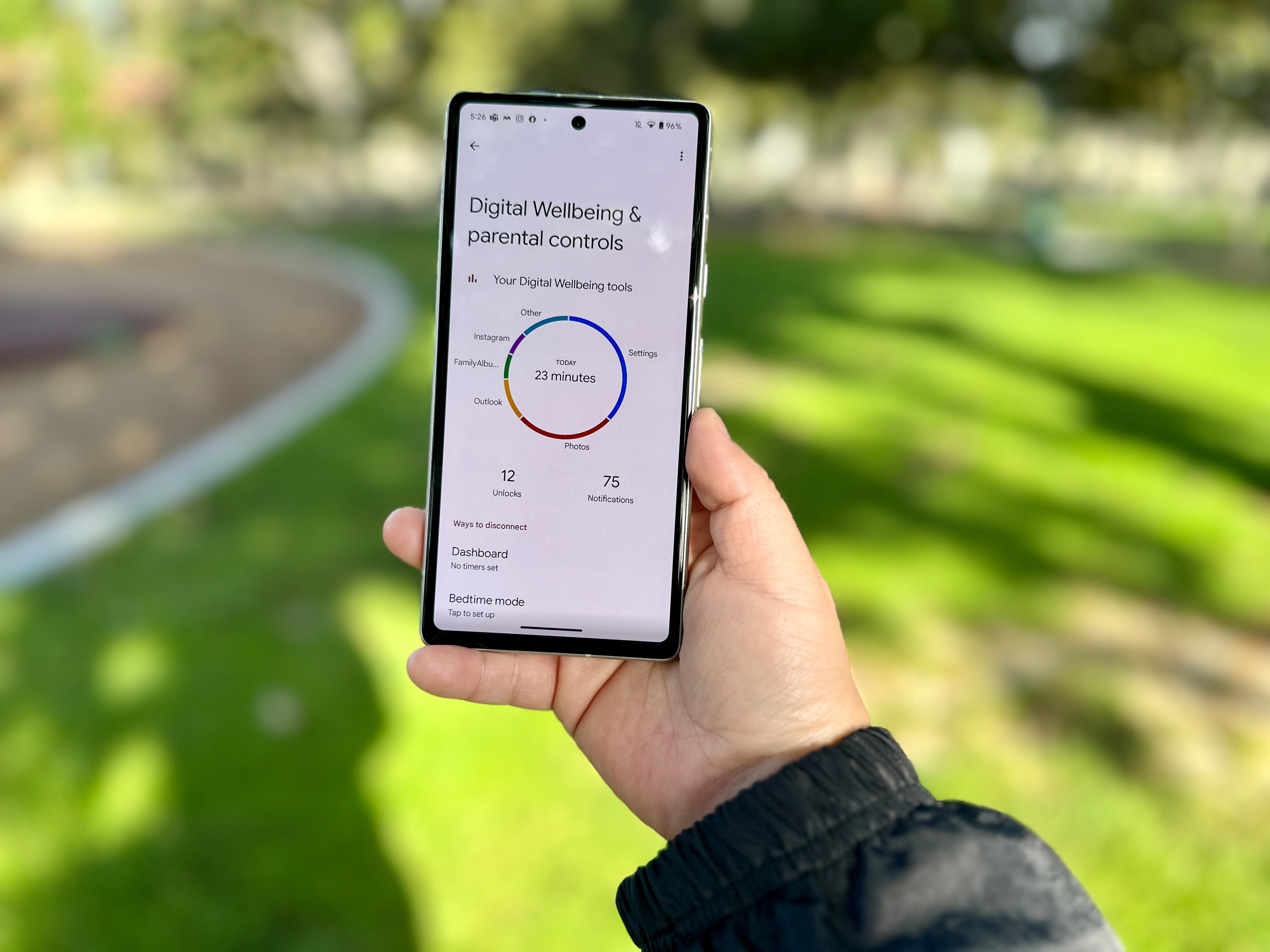 Bien-être numérique du Google Pixel 7a