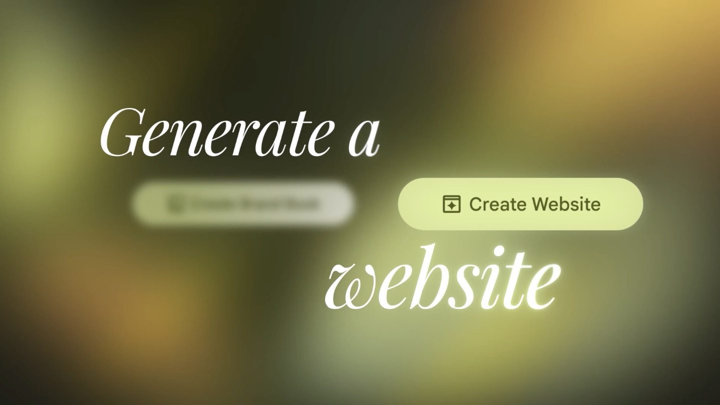 Générer un site Pomelli