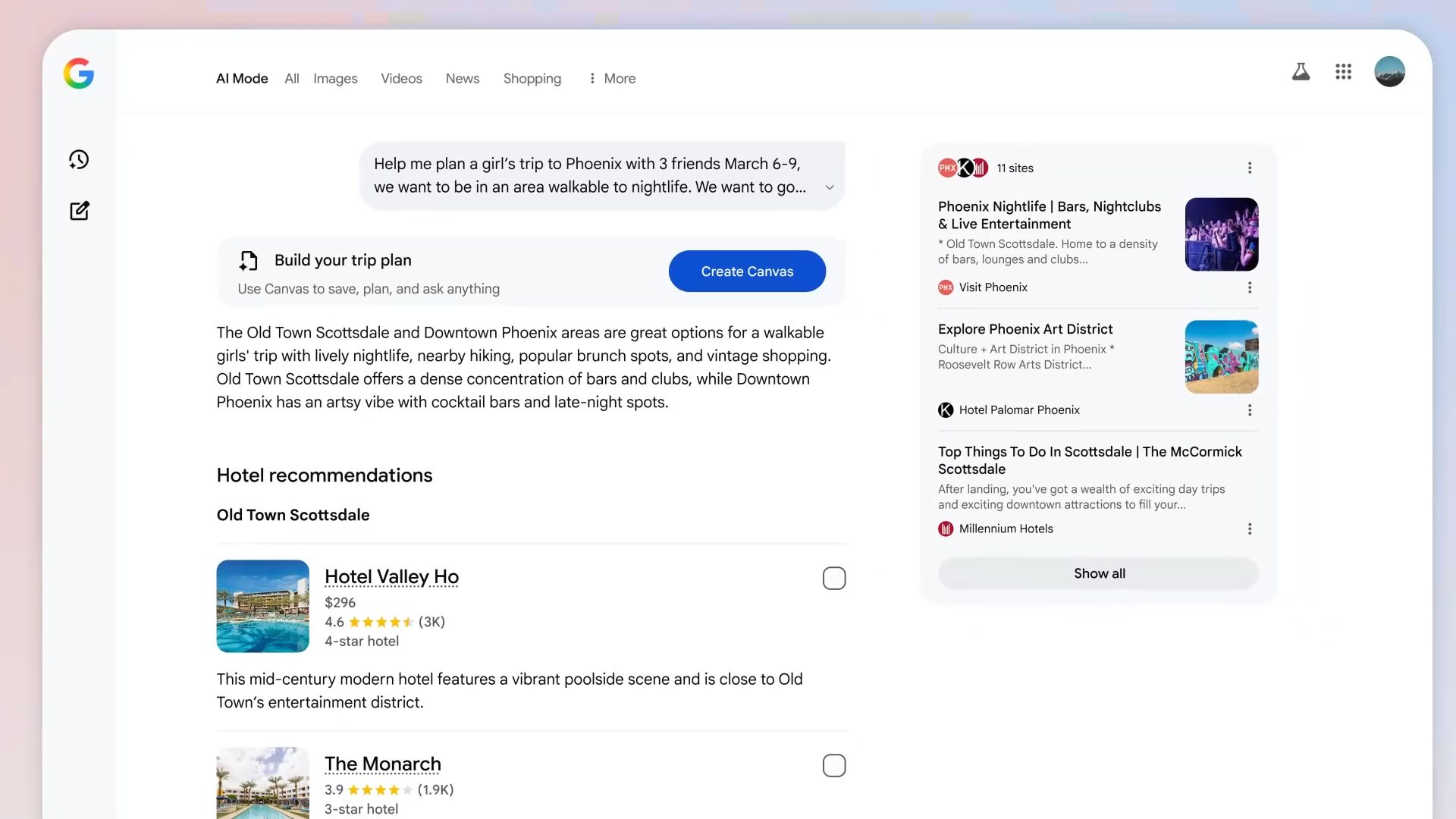 réservation d'hôtel-google-ai