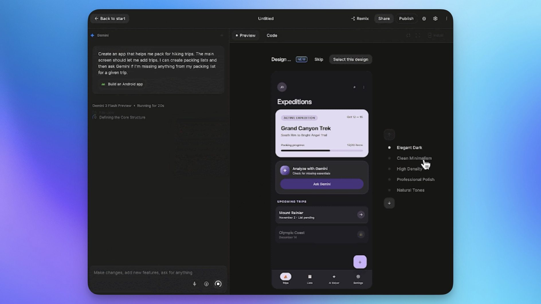 créer une application dans AI App studio