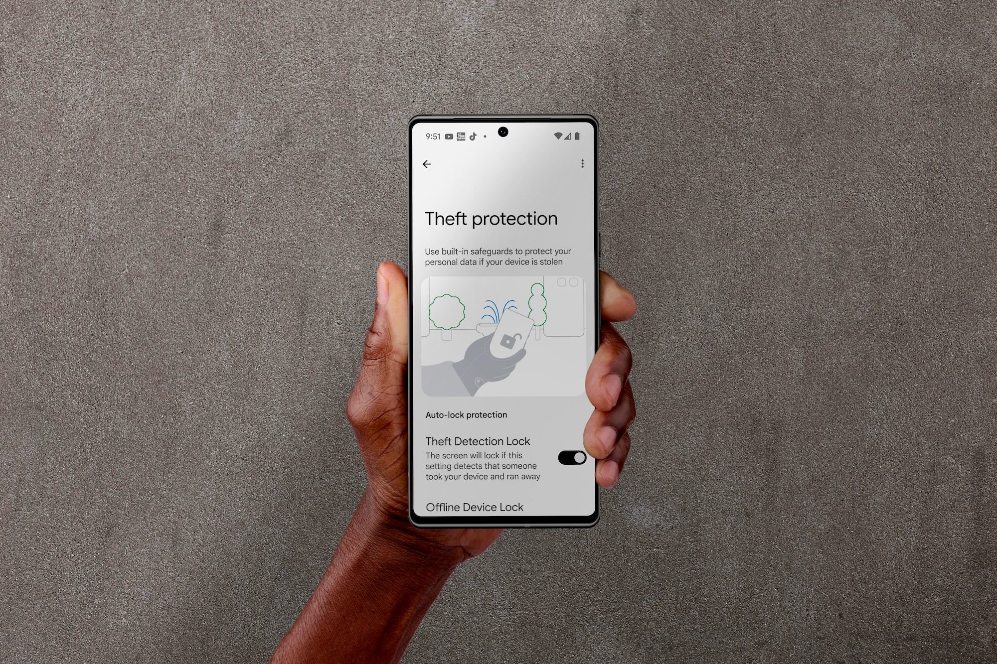 Protection contre le vol Android 15.