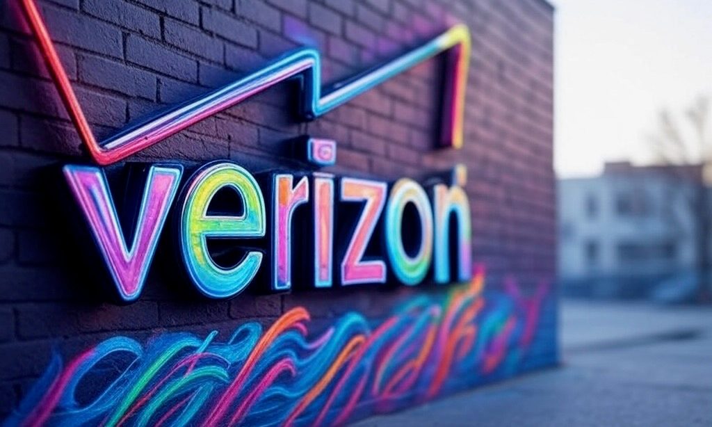 Des graffitis Verizon.
