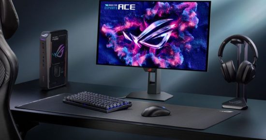 Asus dévoile le premier moniteur e-sport OLED au monde et un écran secondaire Color ePaper