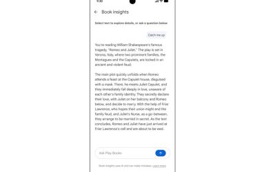 Google Play Books se dote d'un compagnon de lecture IA qui se souvient où vous vous êtes arrêté