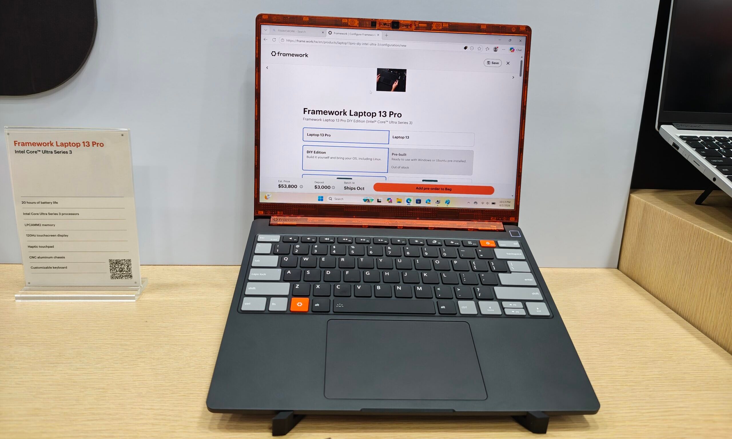 Framework Laptop 13 Pro exposé au Computex 2026
