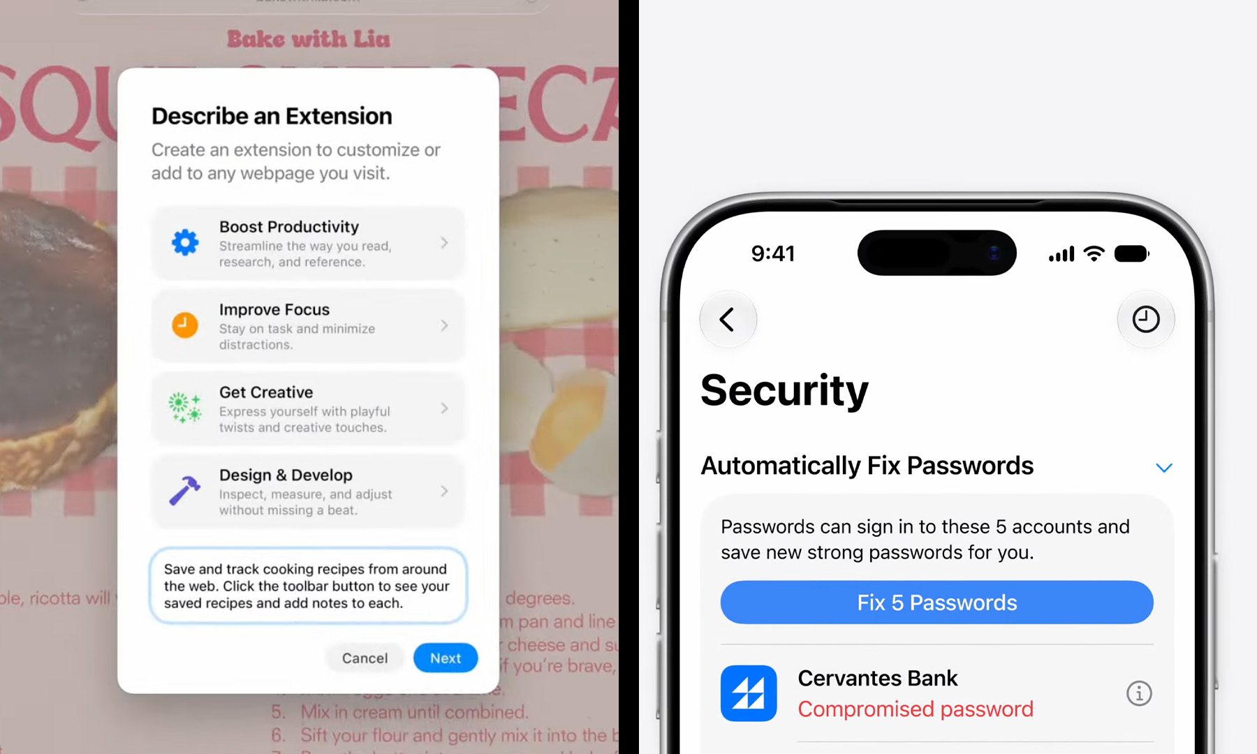 Extensions Apple Intelligence de la WWDC 2026 et correction des mots de passe