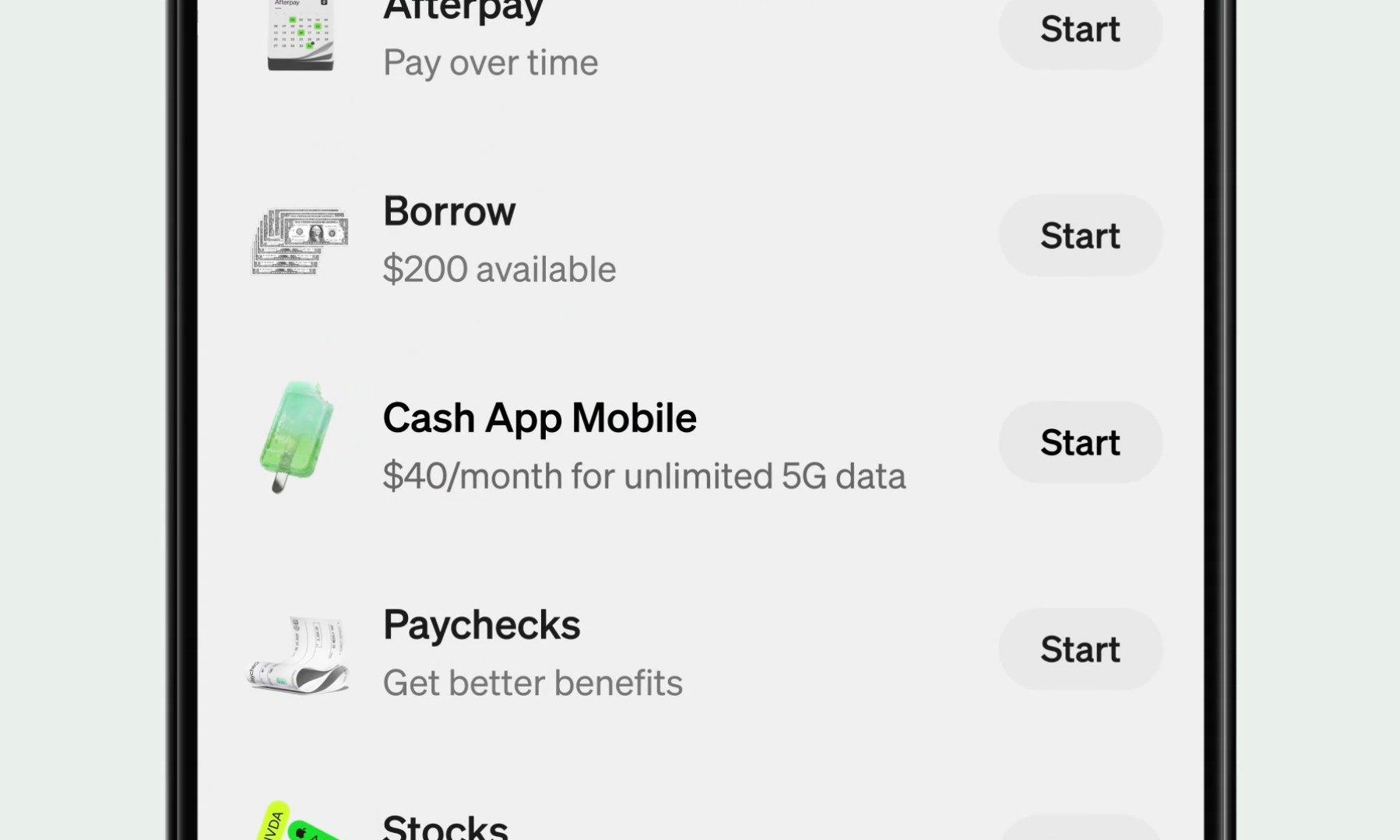 Cash App Mobile dans l'application