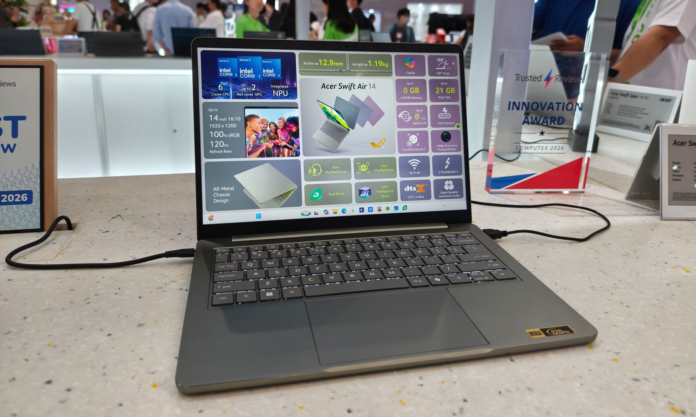 Acer Swift Air 14 AI Front dans Computex 2026