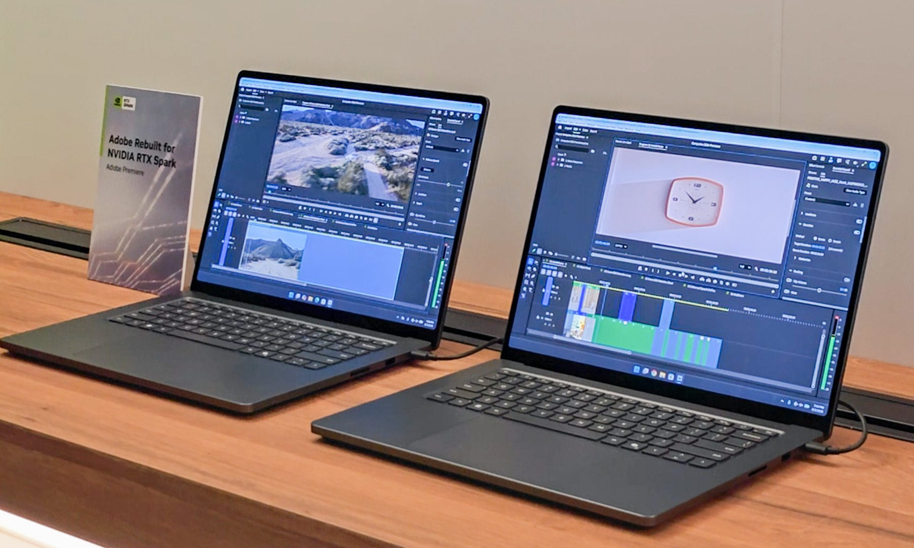 Démo NVIDIA RTX Spark Adobe Premiere Pro Coupes et montage rapides