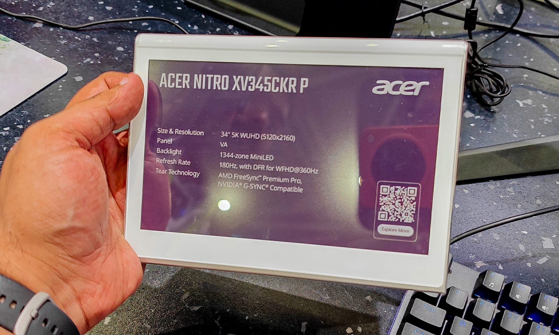 Acer Nitro XV345CKR Spécifications Computex 2026