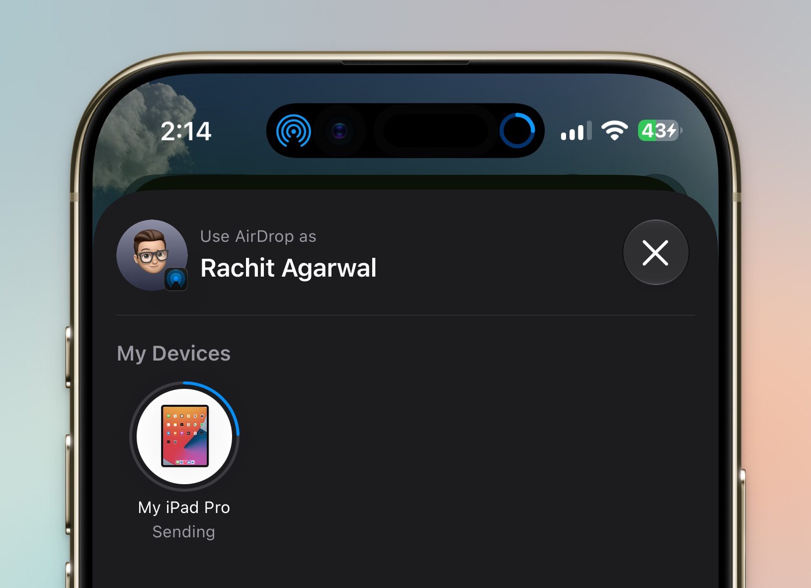 AirDrop en action