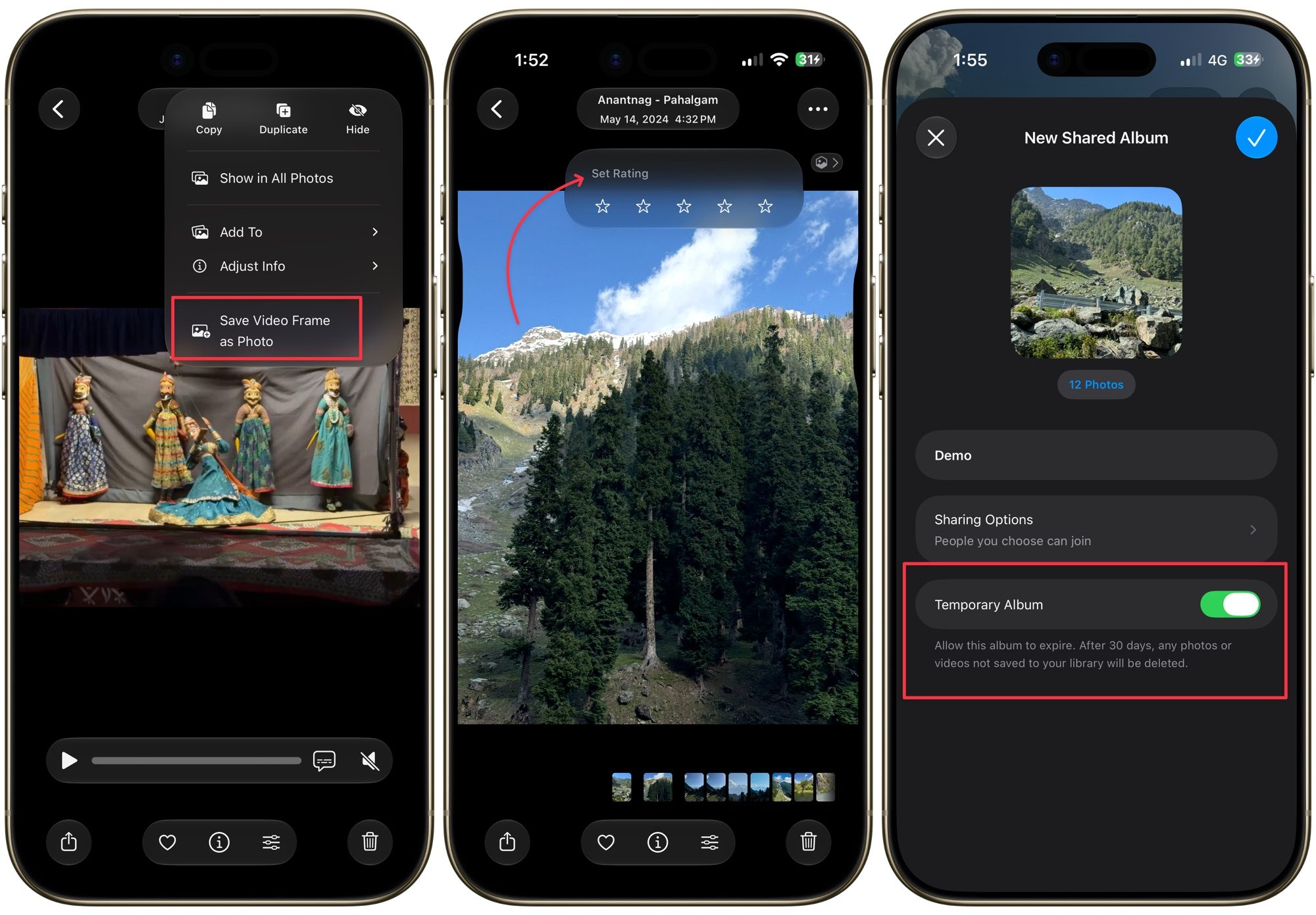 Fonctionnalité de photos Apple dans iOS 27