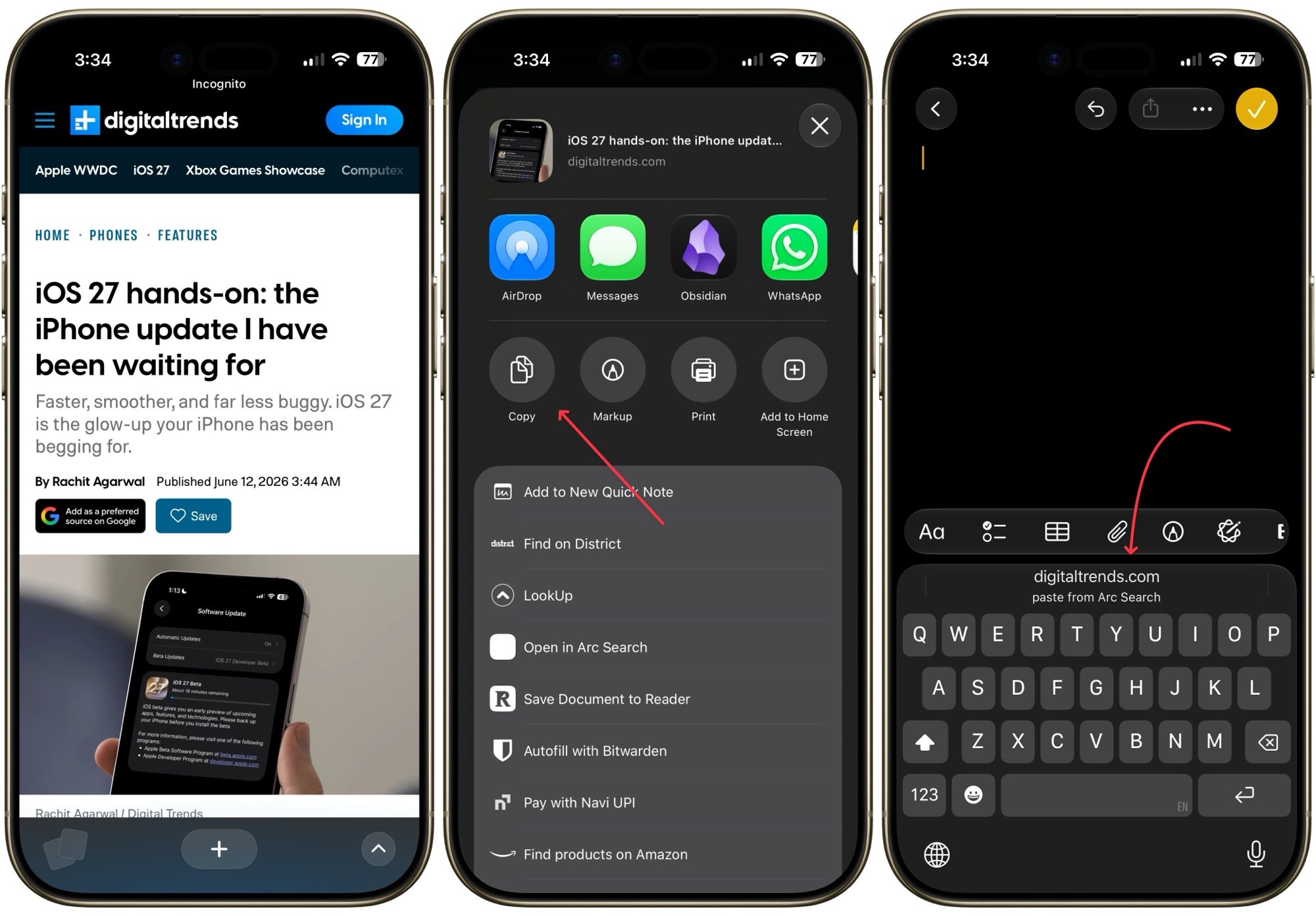 collage automatique en action dans iOS 27
