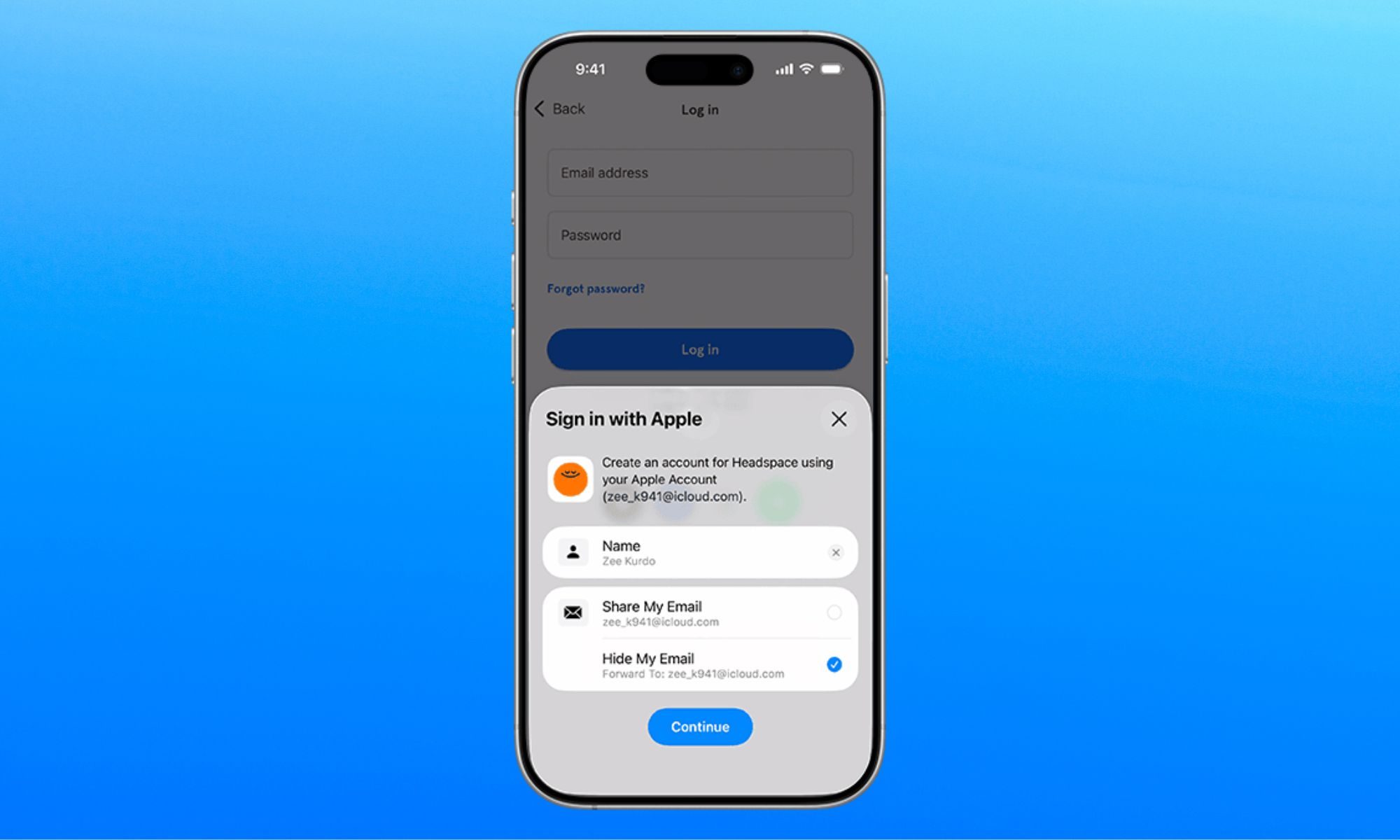 se connecter avec Apple