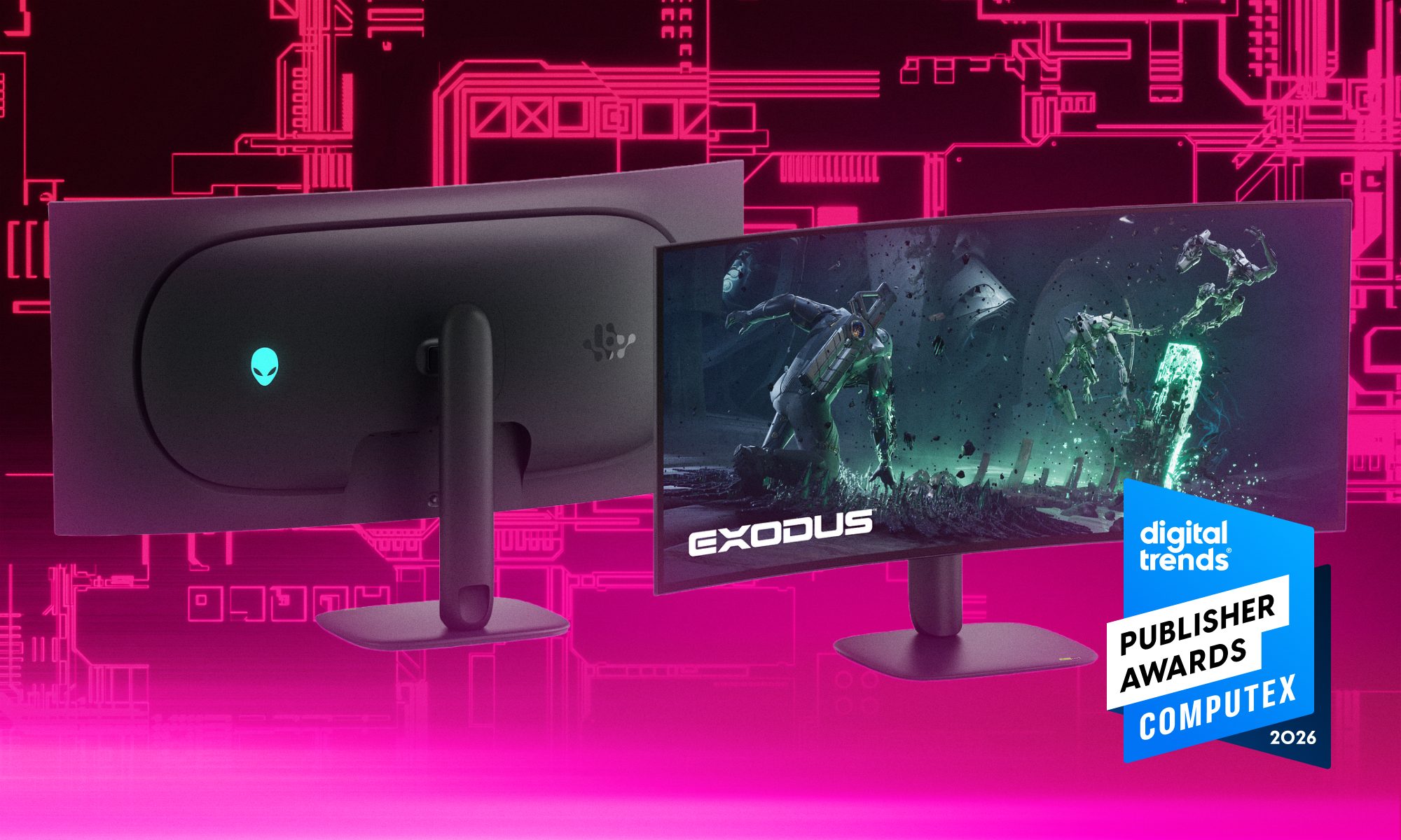 Digital Trends Computex 2026 Publisher récompense le moniteur de jeu incurvé Dell Alienware AW3926QW