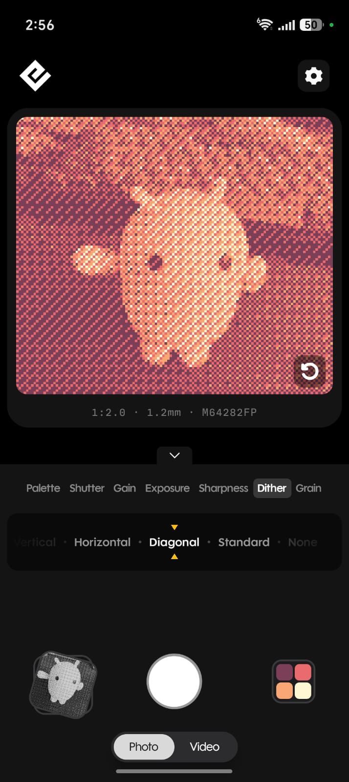 Capture d'écran de l'application Caméra Flashback