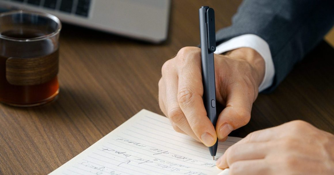 Ce stylo d'apparence ordinaire peut enregistrer des réunions et générer des transcriptions IA