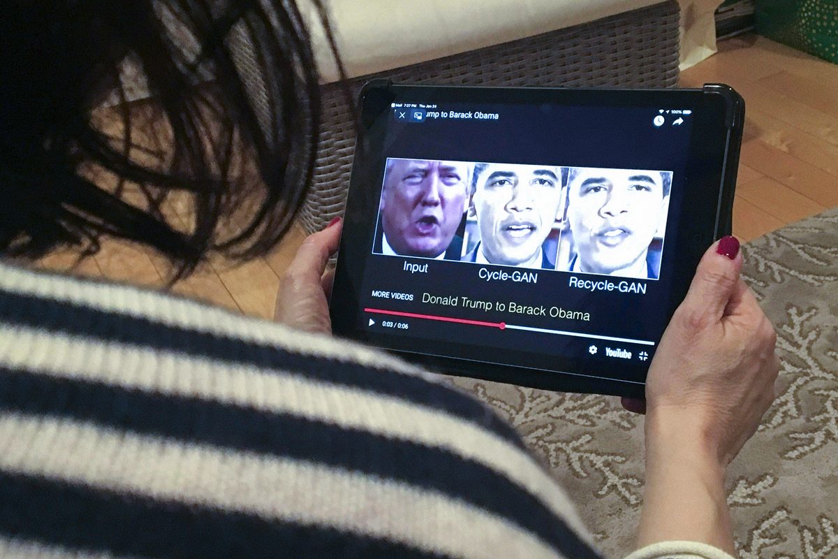 Deepfake Le président Donald Trump et l'ancien président Barack Obama