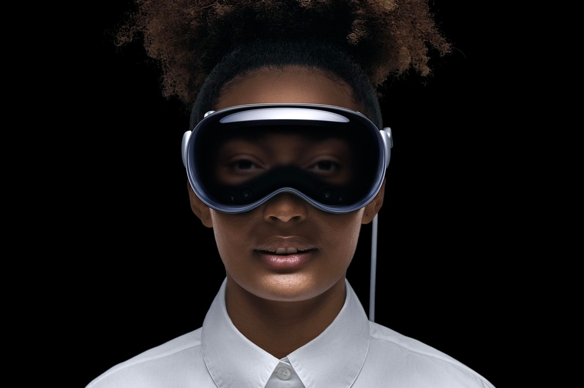 Le casque Vision Pro d'Apple.