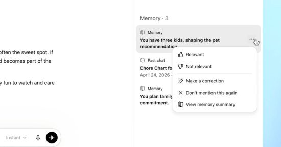 ChatGPT mémorise mieux votre vie afin que vos discussions ne semblent pas étranges