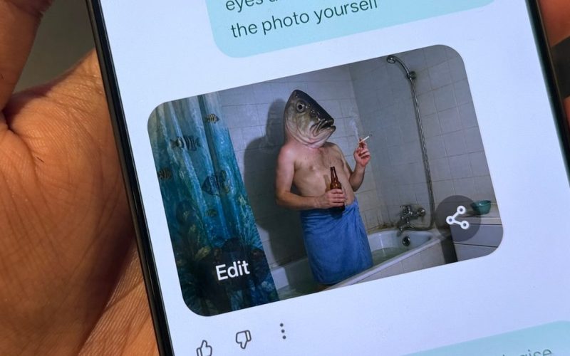 J'ai demandé à ChatGPT de restaurer une image. Cela a produit un homme nu avec une tête de poisson