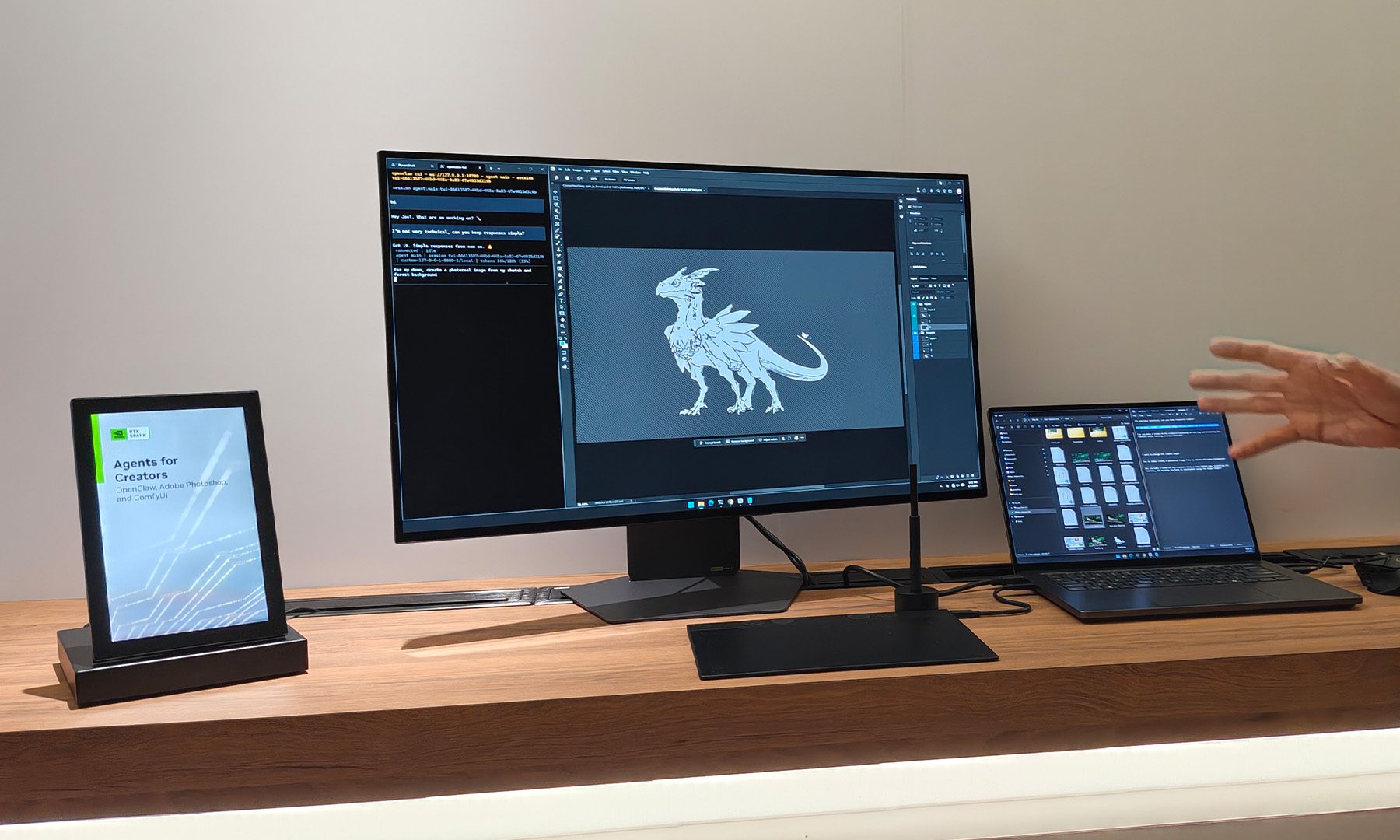 NVIDIA RTX Spark pour les créateurs Démo de génération d'images Computex 2026