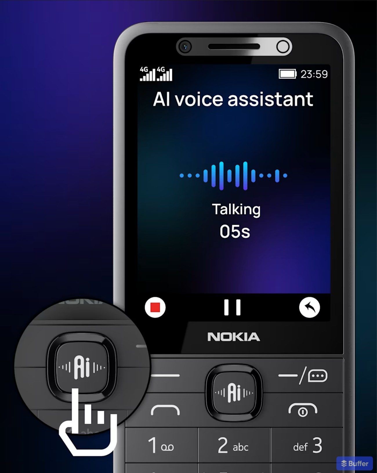Bouton Nokia 215 AI