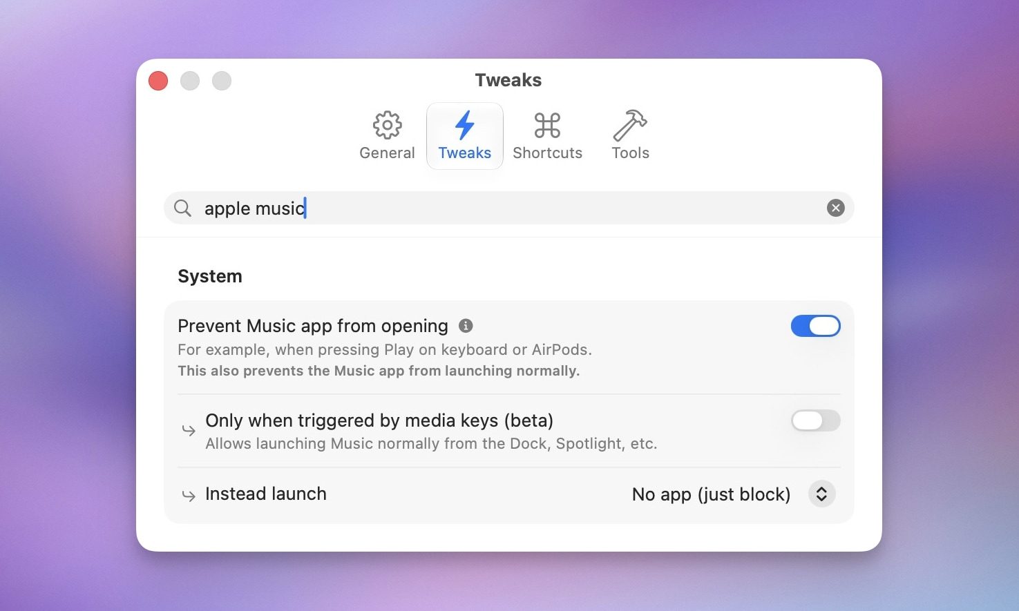 empêcher Apple Music de s'ouvrir